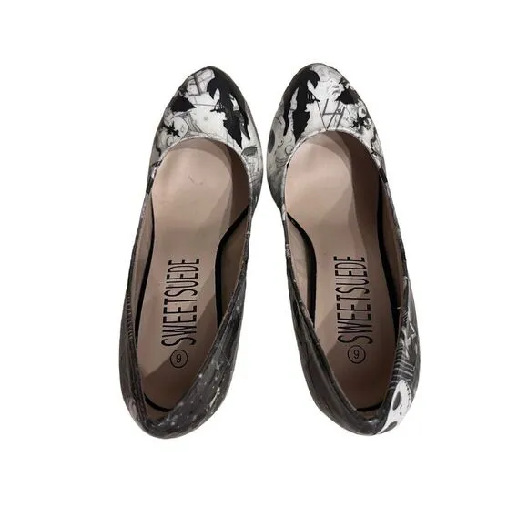Nightmare Before Christmas Heels (Jack Skellington Pumps) US Size 8 UK 6 Custom
