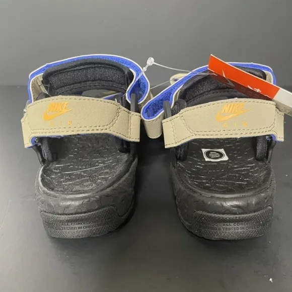 Nike ACG Deschutz Size 5.5 W Khaki Blue Orange Outdoor Sandals Shoes CT3303-200