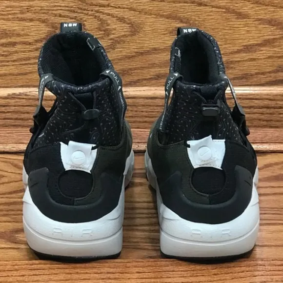 Nike Air Footscape Mid Utility Black White Cargo Khaki Shoes