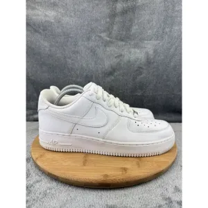 Nike Air Force 1 07 Shoes Men Size 10 Triple White Basketball Casual Sneakers