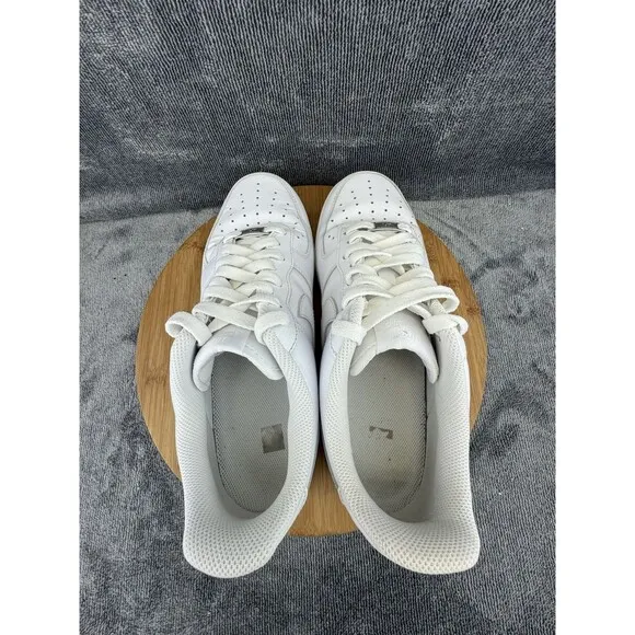 Nike Air Force 1 07 Shoes Men Size 10 Triple White Basketball Casual Sneakers
