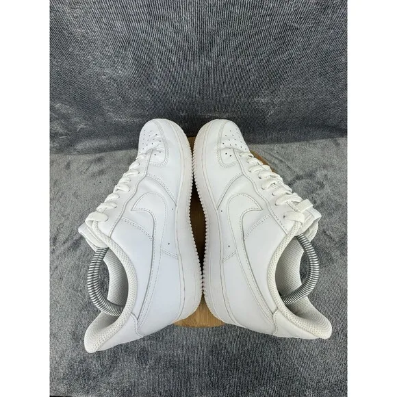 Nike Air Force 1 07 Shoes Men Size 10 Triple White Basketball Casual Sneakers