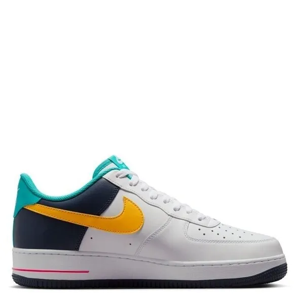 Nike Air Force 1 '07 Shoes White Thunder Blue Pink HF4849-100 Men Size 9