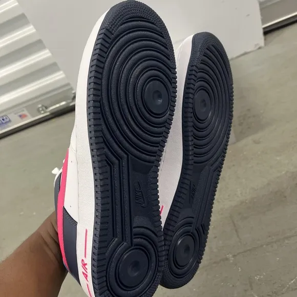 Nike Air Force 1 '07 Shoes White Thunder Blue Pink HF4849-100 Men Size 9