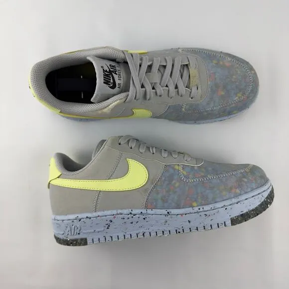 Nike Air Force 1 Crater Pure Platnum-Barely Volt shoes Men-8.5