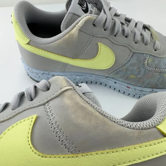 Nike Air Force 1 Crater Pure Platnum-Barely Volt shoes Men-8.5