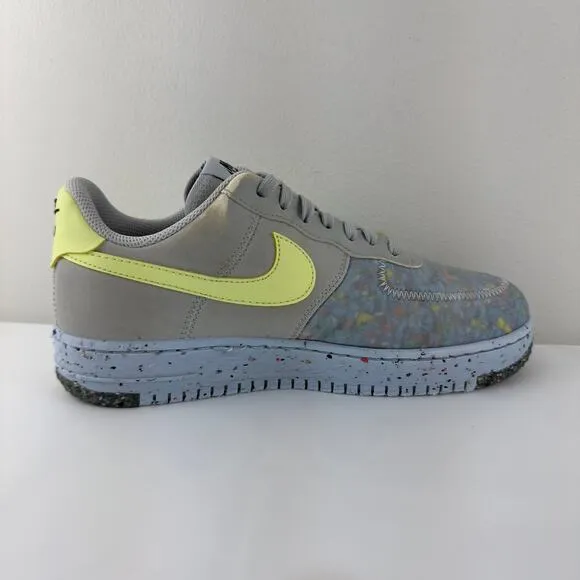 Nike Air Force 1 Crater Pure Platnum-Barely Volt shoes Men-8.5