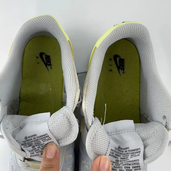 Nike Air Force 1 Crater Pure Platnum-Barely Volt shoes Men-8.5