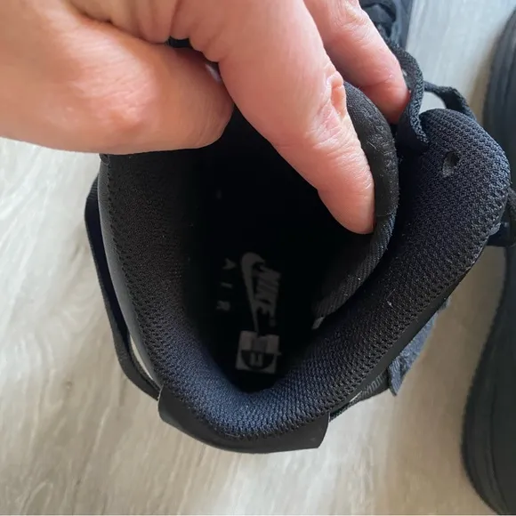 Nike Air Force 1 High Triple Black Basketball Shoes Men's Sneakers 9.5