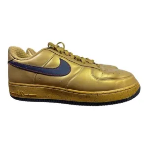 Nike Air Force 1 Low Premium Barkley Pack Gold Leather Men size 12