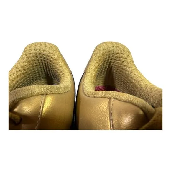 Nike Air Force 1 Low Premium Barkley Pack Gold Leather Men size 12
