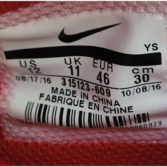 Nike Air Force 1 Mid '07 Red October 315123-609 Men SZ 12 Shoes