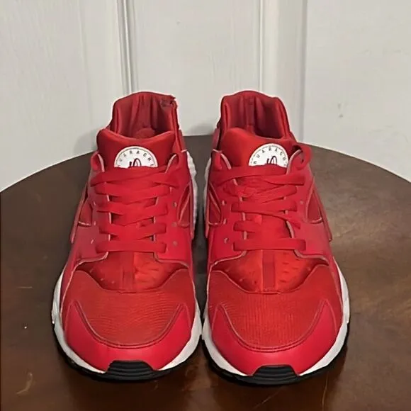 🔥🔥NIKE AIR HUARACHE Run - Red - Good Condition - Big Boys 7Y / Women Sz 8.5 🔥