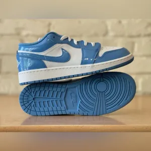 Nike Air Jordan 1 Low SE White Legend Blue UNC FZ3929-114 GS Women Sizes Shoes