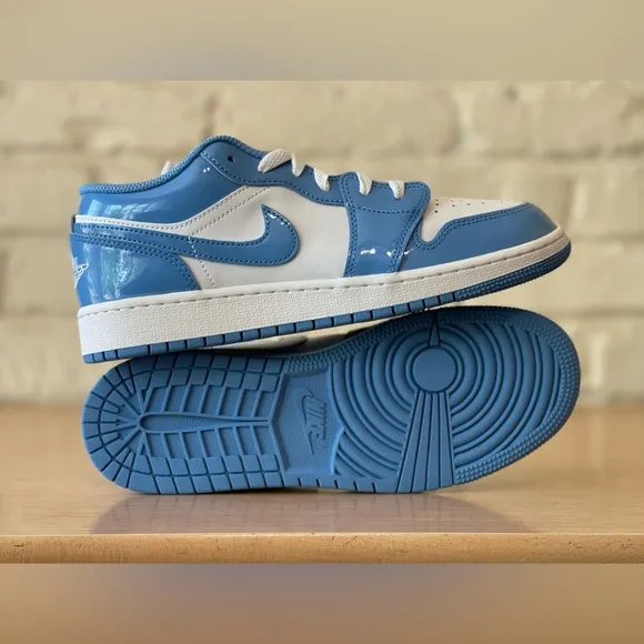 Nike Air Jordan 1 Low SE White Legend Blue UNC FZ3929-114 GS Women Sizes Shoes