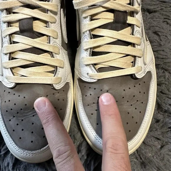 Nike Air Jordan 1 Low Shoes Travis Scott Reverse Mocha