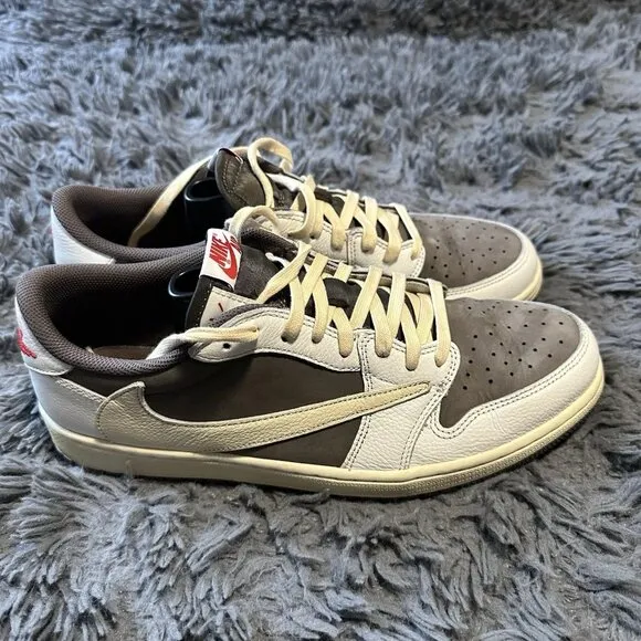 Nike Air Jordan 1 Low Shoes Travis Scott Reverse Mocha