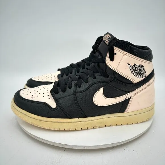 Nike Air Jordan 1 Men Size 11 555088-081 High Crimson Tint Black White Shoes