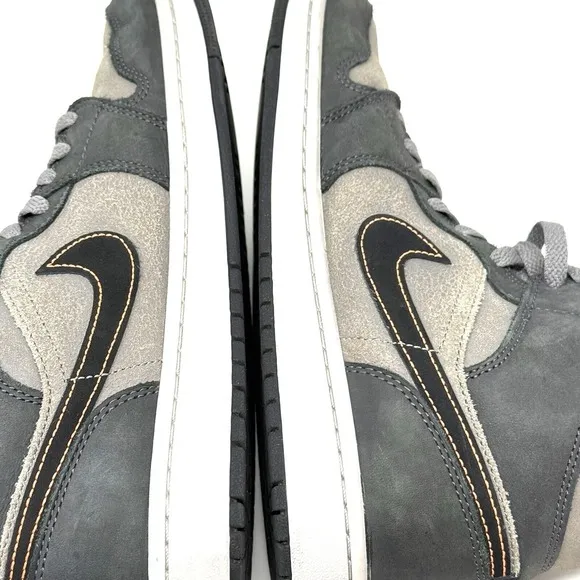 Nike Air Jordan 1 Mid SE Night Stadium Gray Shoes Mens FQ8338-017 Sz 9.5