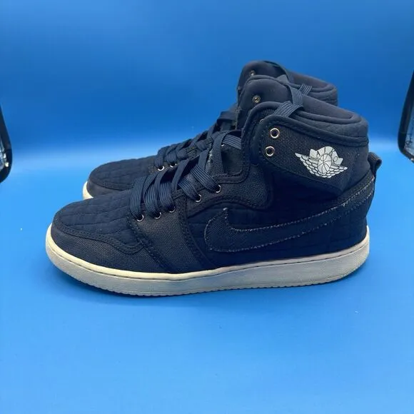 Nike Air Jordan 1 Retro AJKO Blue Quilted Sneakers Men Size 10 Shoes 638471-403