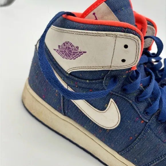 NIKE AIR JORDAN 1 RETRO HIGH GG DEEP ROYAL BLUE  Sz 9y Mens Sz 9 Women’s 10.5‎