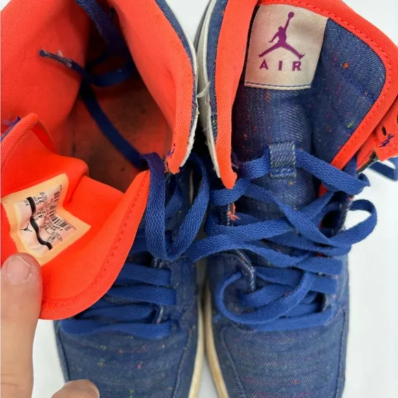 NIKE AIR JORDAN 1 RETRO HIGH GG DEEP ROYAL BLUE  Sz 9y Mens Sz 9 Women’s 10.5‎
