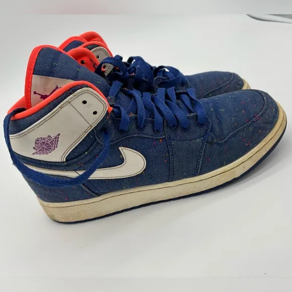 NIKE AIR JORDAN 1 RETRO HIGH GG DEEP ROYAL BLUE  Sz 9y Mens Sz 9 Women’s 10.5‎