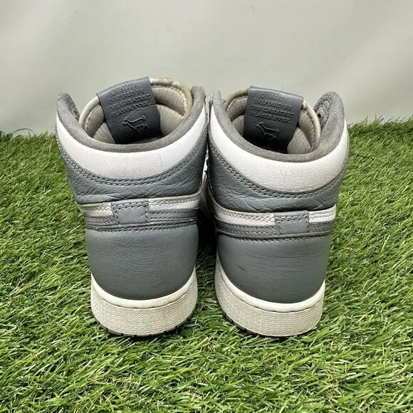 Nike Air Jordan 1 Retro High Stealth Youth Size 3.5Y 575441 037 White Grey Shoes