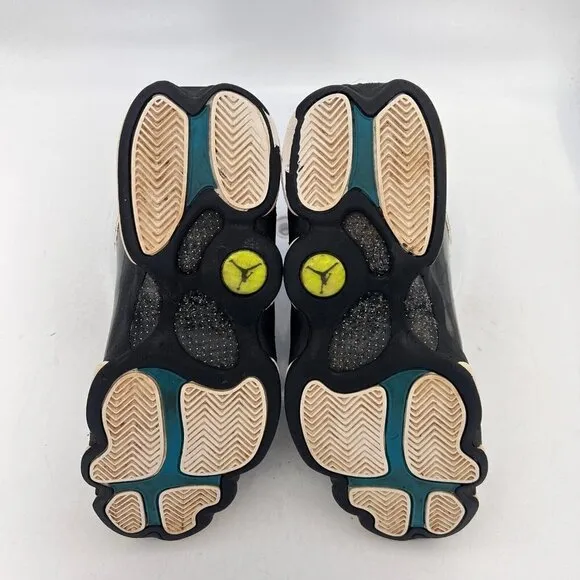 Nike Air Jordan 13 Retro Men Sz 9.5 414571-115 Barons Hologram White Bred Shoes