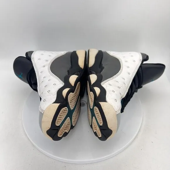 Nike Air Jordan 13 Retro Men Sz 9.5 414571-115 Barons Hologram White Bred Shoes