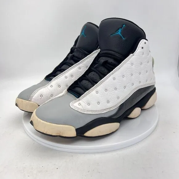 Nike Air Jordan 13 Retro Men Sz 9.5 414571-115 Barons Hologram White Bred Shoes