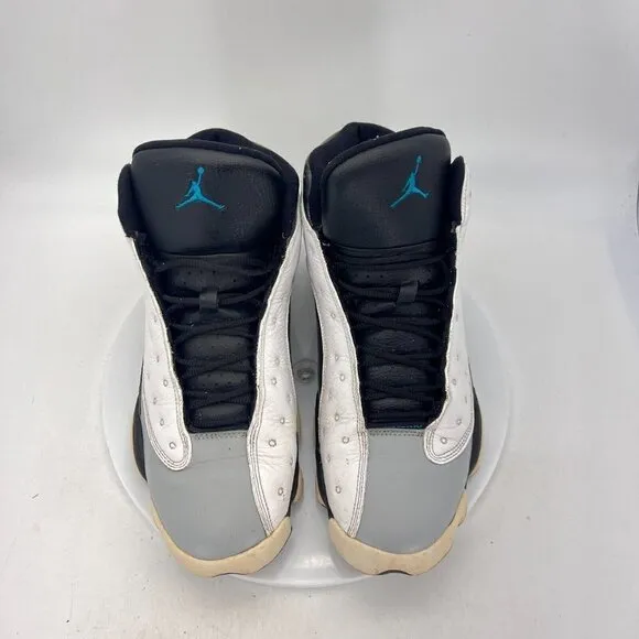 Nike Air Jordan 13 Retro Men Sz 9.5 414571-115 Barons Hologram White Bred Shoes