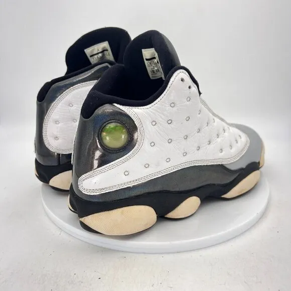 Nike Air Jordan 13 Retro Men Sz 9.5 414571-115 Barons Hologram White Bred Shoes