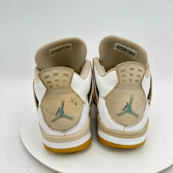 Nike Air Jordan 4 Retro Men Size 7Y Women 8.5 487724-118 Sand Linen Shoes