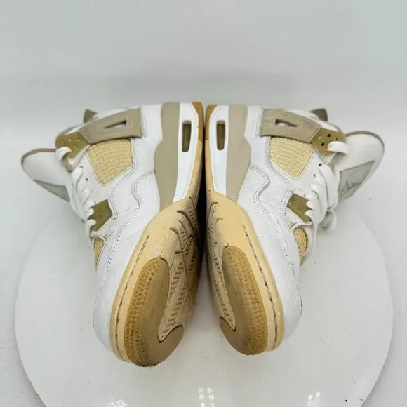 Nike Air Jordan 4 Retro Men Size 7Y Women 8.5 487724-118 Sand Linen Shoes