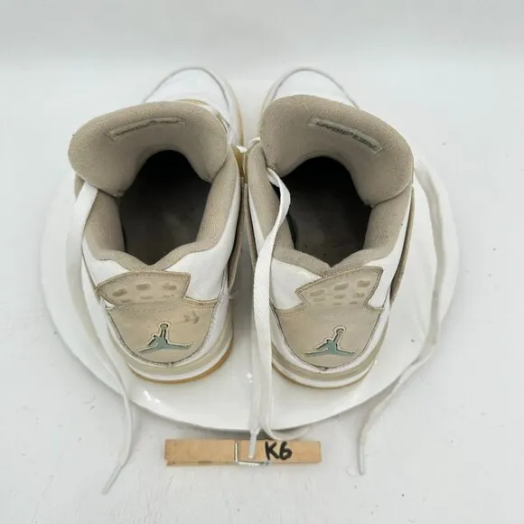 Nike Air Jordan 4 Retro Men Size 7Y Women 8.5 487724-118 Sand Linen Shoes