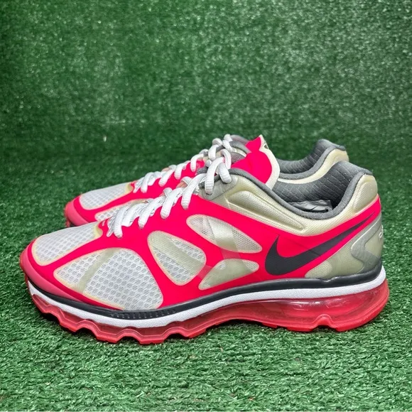 Nike Air Max  2012 Gray Pink Size 9.5 Women 487679-160 Running Shoes - EUC
