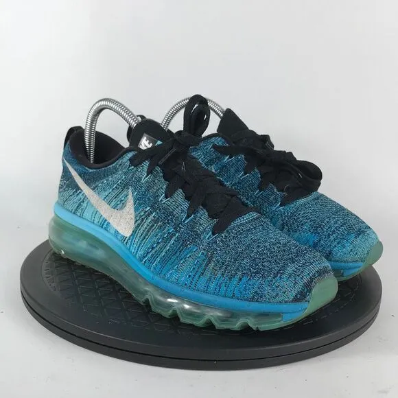 Nike Air Max 2015 FlyKnit Tide Pool Blue Running Shoes 620659-003 Women Size 8.5