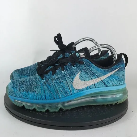 Nike Air Max 2015 FlyKnit Tide Pool Blue Running Shoes 620659-003 Women Size 8.5