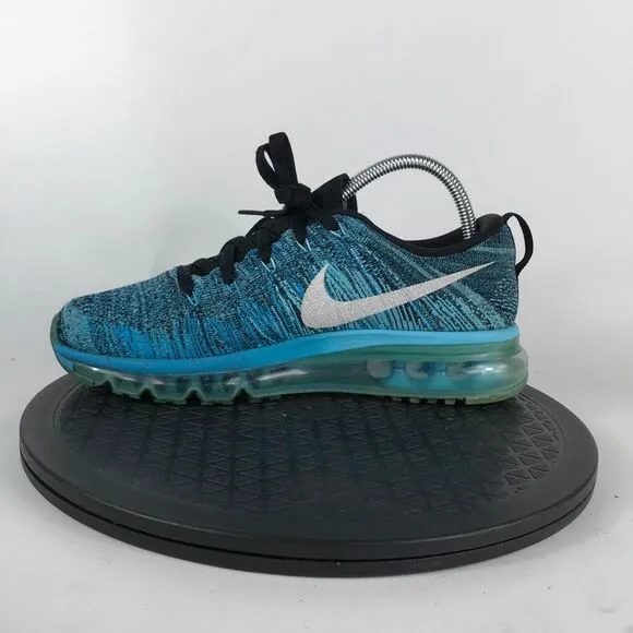 Nike Air Max 2015 FlyKnit Tide Pool Blue Running Shoes 620659-003 Women Size 8.5