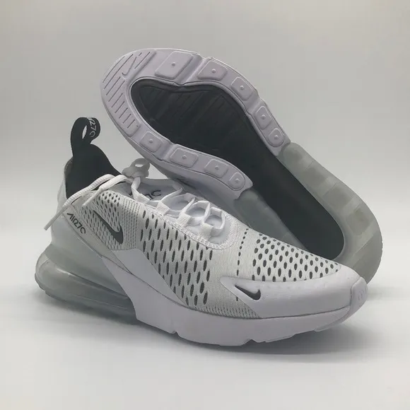 Nike Air Max 270 Women Running Shoes White/Black AH6789-100 NWOB