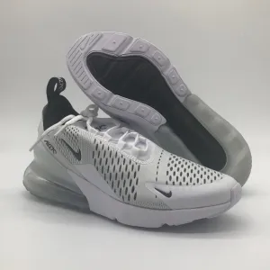 Nike Air Max 270 Women Running Shoes White/Black AH6789-100 NWOB