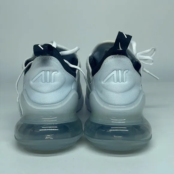 Nike Air Max 270 Women Running Shoes White/Black AH6789-100 NWOB