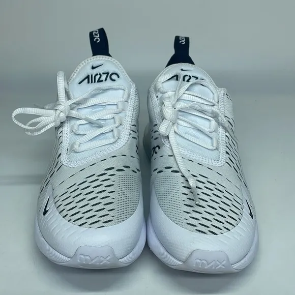 Nike Air Max 270 Women Running Shoes White/Black AH6789-100 NWOB