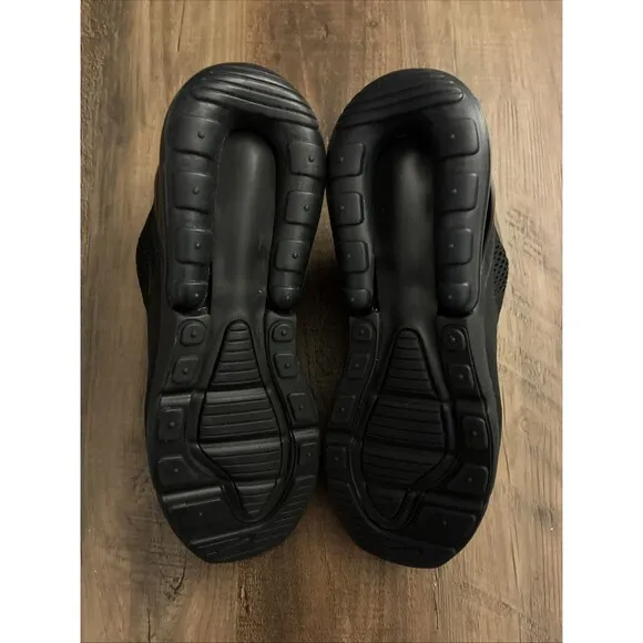 Nike Air Max 270 Women Size 7.5 Triple Black Running Shoes AH6789-006 New