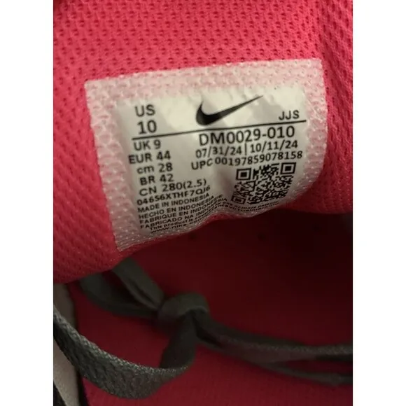 Nike Air Max 90 Men Size 10 Black Grey Hyper Pink Shoes DM0029-010 New
