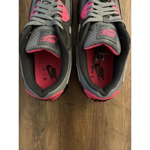 Nike Air Max 90 Men Size 10 Black Grey Hyper Pink Shoes DM0029-010 New
