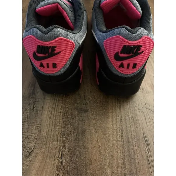 Nike Air Max 90 Men Size 9 Black Grey Hyper Pink Shoes DM0029-010 New