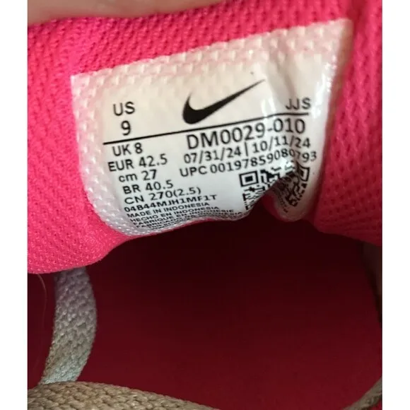 Nike Air Max 90 Men Size 9 Black Grey Hyper Pink Shoes DM0029-010 New