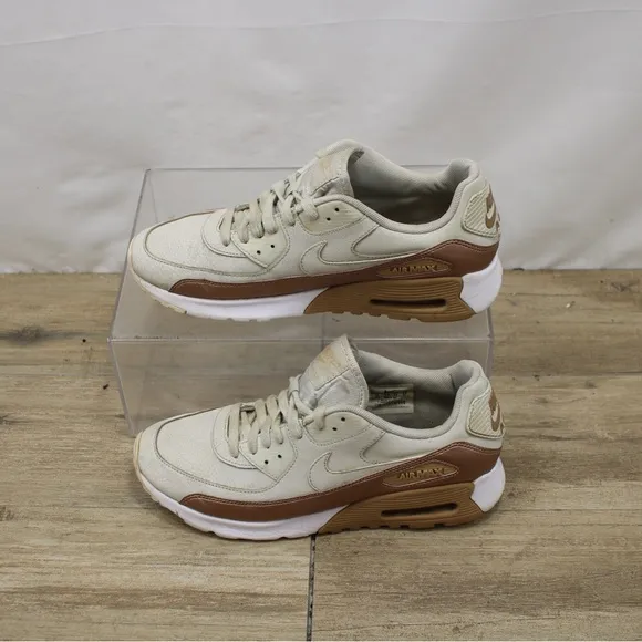 Nike Air Max 90 Ultra SE Shoes Light Bone Bronze 859523-001 Women Size 10